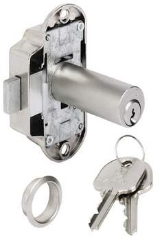 Espagnolette lock, with extended pin tumbler cylinder, customised MK/GMK locking system