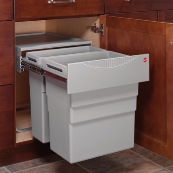 Waste Bin Pull-Out, Hailo Easy Cargo 50, Double