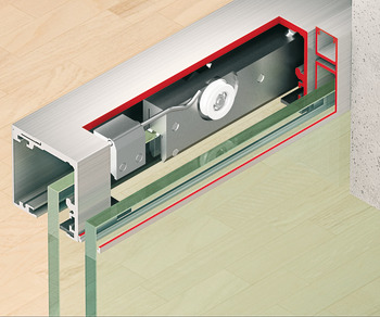 Fixed Glass Profile, For floor and wall connection