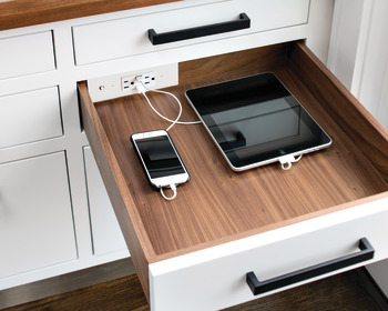 Docking Drawer, Blade 2419, for ≤ 24 Cabinet Depths; with 2 x Outlets and 2 x USB Ports