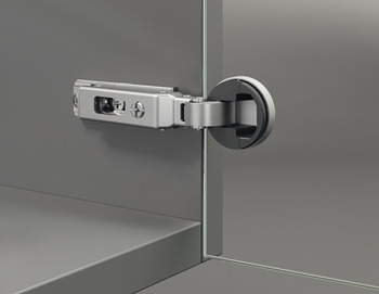 Glass Door Concealed Hinge, Salice, 94° Opening Angle, Self Closing, Full Overlay