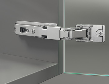 Glass Door Concealed Hinge, Häfele Duomatic / Duomatic Push, for all-glass or glass/wood constructions