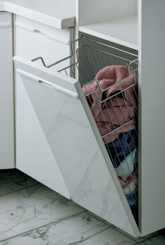 Wire Laundry Hamper, with Tilt-Out and Push-Open Options
