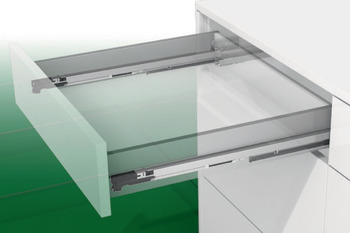 Nova Pro Deluxe drawer slide system, Cabinet members, soft-close
