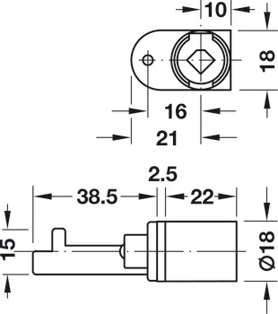 Central locking system, Symo rotary lock