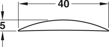 Semi-circular threshold trim, 090, Startec