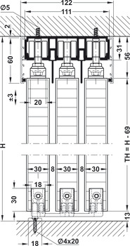 Supplementary Sets, For Hawa Divido 100 H/100 HM, stacking