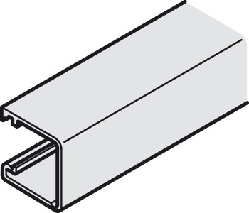 Vertical Profile, For clip fixing to the side, 19 x 20 mm (W x H)