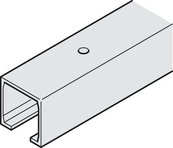 Tracks, top, for screw fixing