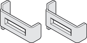 Safety clip set, For wooden and aluminum panels, prevents the track from being bent apart