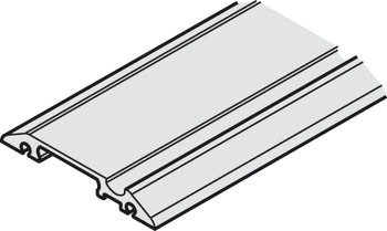 Single Lower Guide Track, for Clip or Glue Mounting