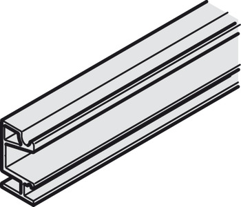 Mounting rail, Pre-drilled, width 19 mm