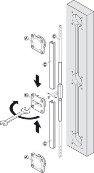 Door and Panel Straightener, Set, for wooden doors