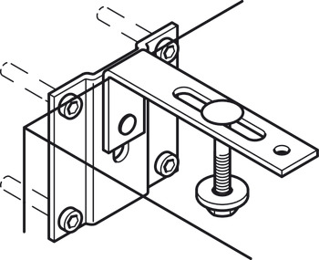Foldaway Bed Fitting Set, For Widthwise (Side) Mounting