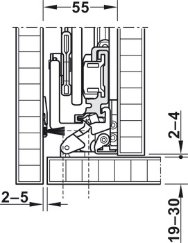 Wooden Folding Sliding Doors, HAWA Folding Concepta 25, set, hinges with soft closing mechanism