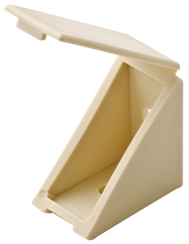 Angle Bracket, with Attached Cover Cap, 19 x 34 x 34 mm