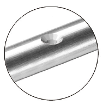 Protection rails, straight, dimensions 13 x 7 mm (W x H)