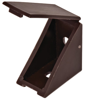 Angle Bracket, with Attached Cover Cap, 19 x 34 x 34 mm