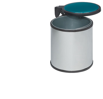 Single Waste Bin, Big Box, Round, Mounted Left Or Right