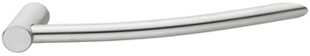 Handle, Handle with base, stainless steel, round