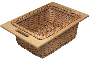 Wicker Basket, with Frame Handles