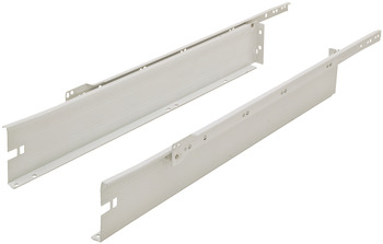 Drawer side runner, 4 1/2 Height, 3/4 Extension, Self-Closing