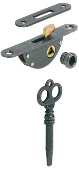 Hook Bolt Mortise Lock, with Catch, Backset 9 mm (23/64)