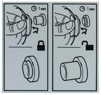 Operating Instructions Label, For glue fixing, for LockerLock LL 100 and LL 200 Dialock locker lock set