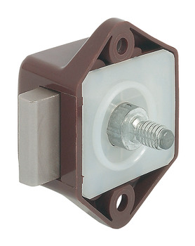 Mini Push-Lock, Backset 15 mm, Plastic