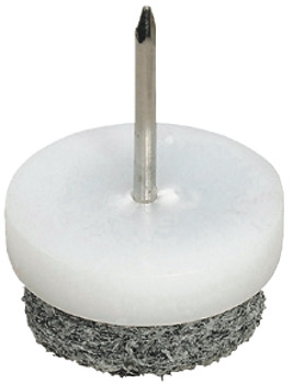 Furniture Glide, with Felt Pad, height 10 mm, Knock-in
