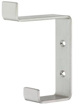 Stainless steel, with 2 hooks
