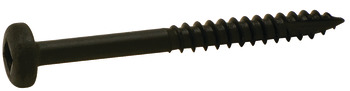 Face Frame Pocket Hole Screw, with #2 Square Drive, Black Oxide