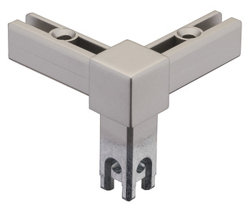Corner joint, for basic shelf system, aluminum