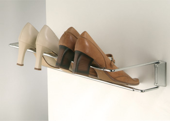 Porte-chaussures, pour montage au mur ou barre murale
