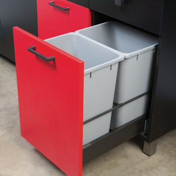 Bloc-tiroir pour poubelle, Häfele MX, double