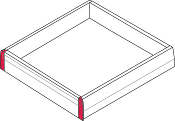 Supports de tiroir intérieur, pour tiroir à l’anglaise standard, Häfele Matrix
