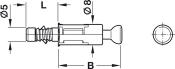 Boulon d’écartement, Système Minifix<sup>®</sup> C100, pour trou de perçage d’un Ø de 5 mm