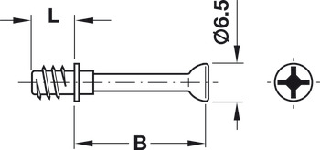 goujon d'assemblage, M100, pour Ø trou de perçage 5 mm, avec Ø tête de goujon 6,5 mm