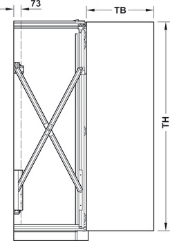 Portes coulissantes pliantes en bois, Hawa Folding Concepta 25