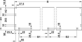 Garnitures pour portes coulissantes, Finetta F-Line32 23A