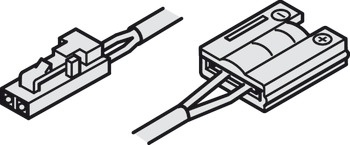 Câble d’alimentation, Avec clip, pour bande lumineuse DEL Loox en silicone, 8 mm (78 3/4), 24 v