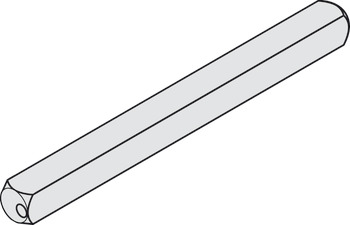 Axe de rotation carré, Startec, carré 8 mm