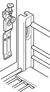 Cadre d’extension pour armoire du bas mince VS SUB, avec amortissement intégré