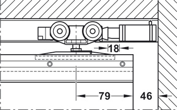 Jeu de rails, Pour des applications de porte encloisonnée Slido D-Line 11