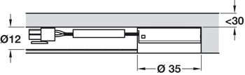 Interrupteur/gradateur de lumière capacitif, DEL Loox modulaire