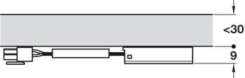 Interrupteur/gradateur de lumière capacitif, DEL Loox modulaire