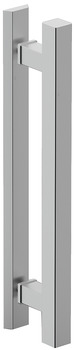 Poignée pour porte coulissante, aluminium, un côté, carré