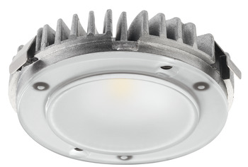 Lumière modulaire de type rondelle, Modulaire, multi blanc, DEL 2091, aluminium, 12 V, Häfele Loox5