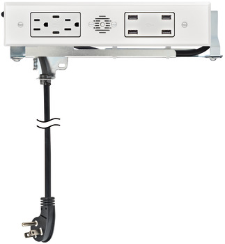 Tiroir d’accueil, Duo Blade avec 2 prises CA, 2 ports USB-C (PC) et 4 ports USB-A