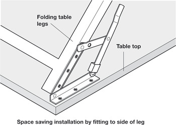 Folding Bracket, for Tables and Benches